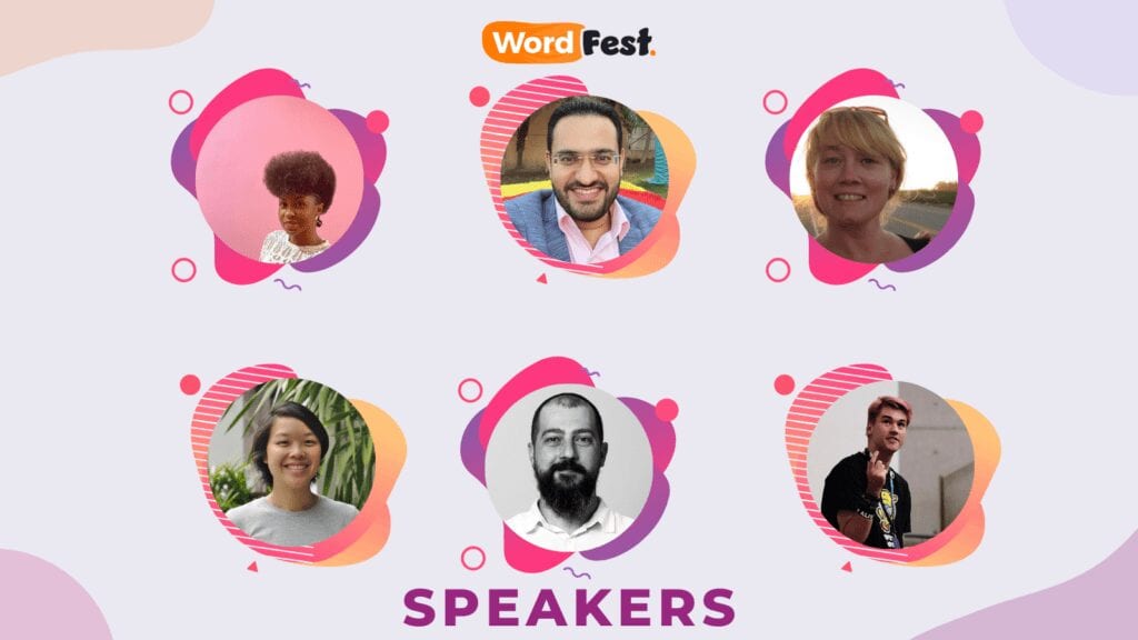 first round of WordFest speakers