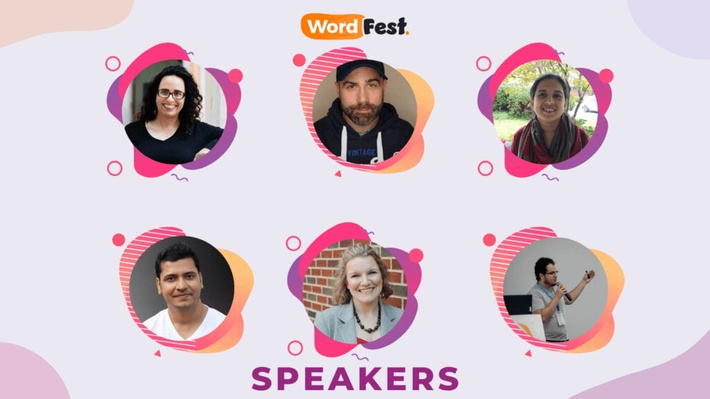 WordFest Speaker Spotlight 2: next group of 6