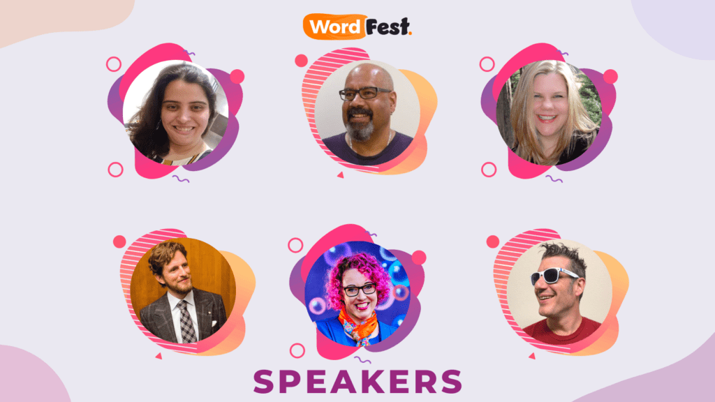 Headshots of WordFest Group 8 Speakers