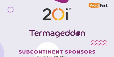 WordFest Live 2021 Sponsors - 20i & Termageddon